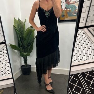 Jessica Howard Black Asymmetrical Dress
